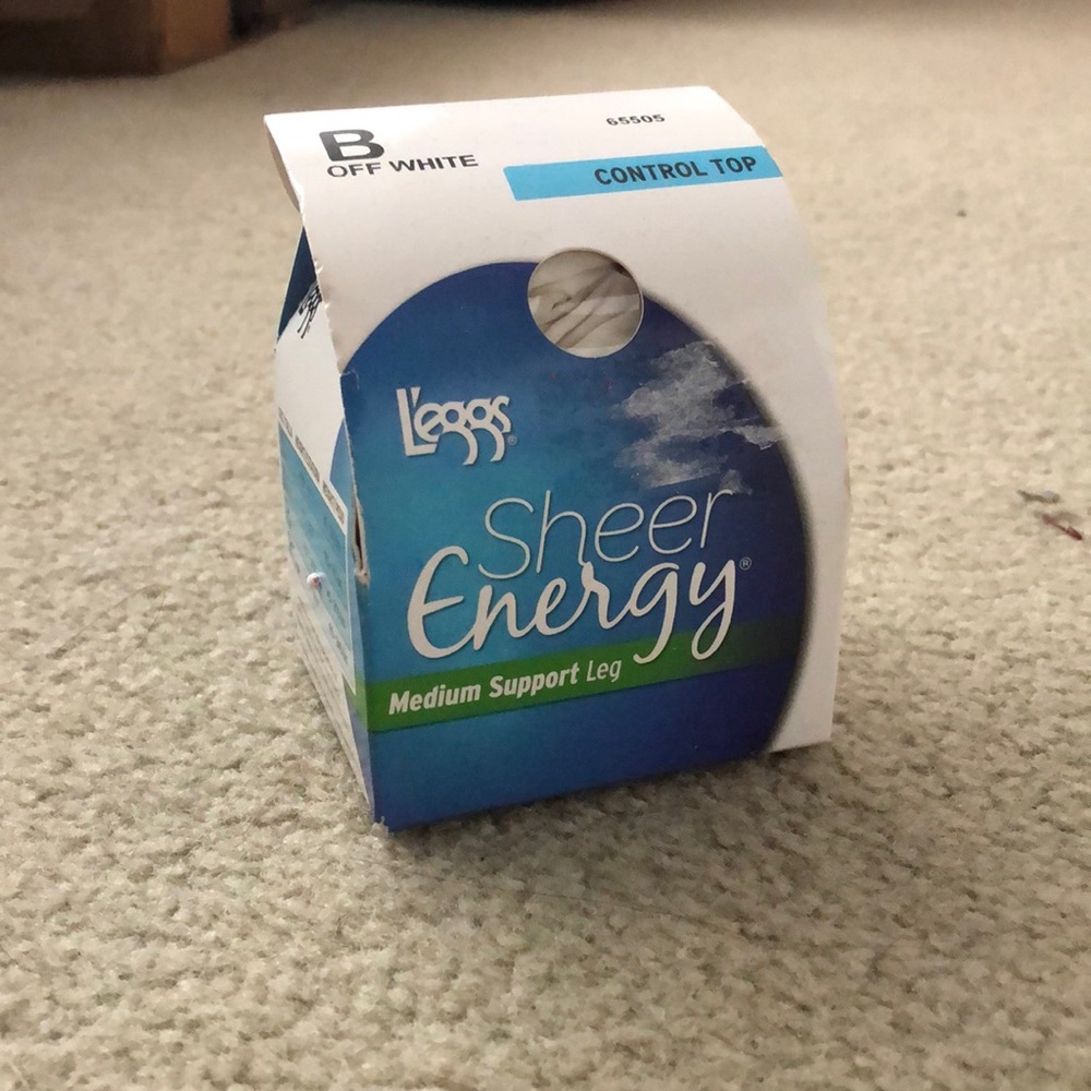 Control Top Off-White Tights